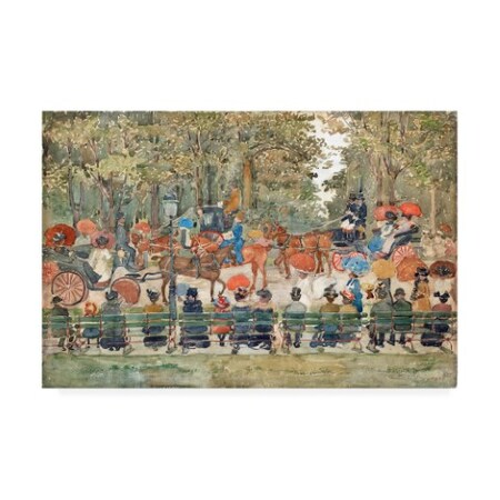 Prendergast 'Central Park, 1901' Canvas Art,12x19